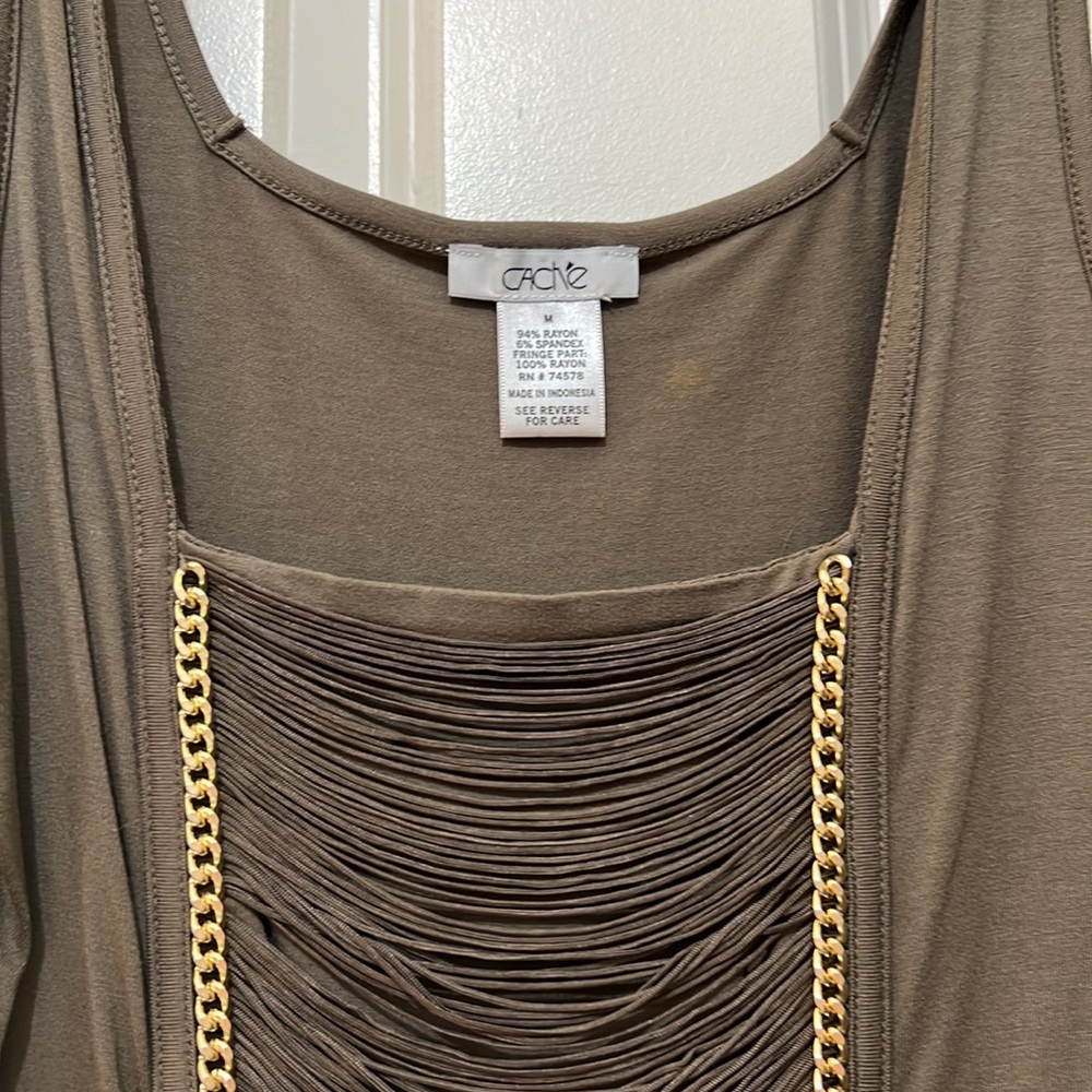Cache - Size Medium - Olive Green With Gold Detail - image 2